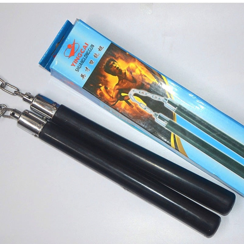 Thickened Chain Rubber Nunchaku Martial Arts Practice EDC Tool