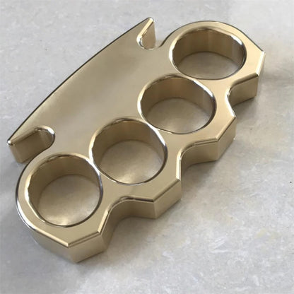 Storms-Solid Brass Knuckle Duster Fist Buckle Outdoor Safety EDC