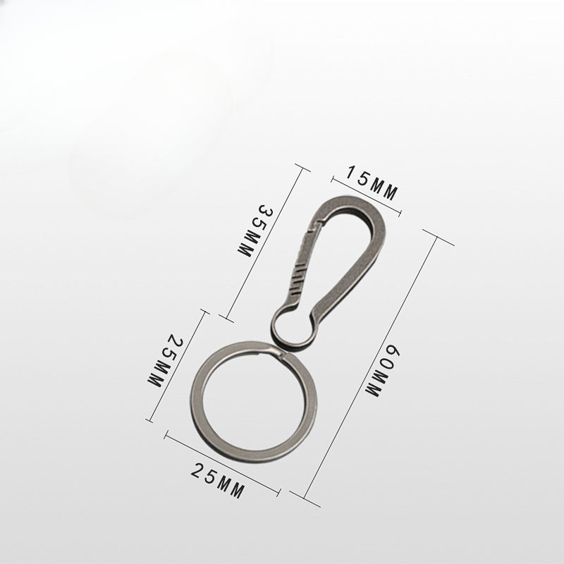 Fashion Minimalist Titanium Keychain Clip Key