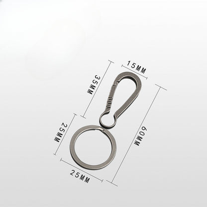 Fashion Minimalist Titanium Keychain Clip Key