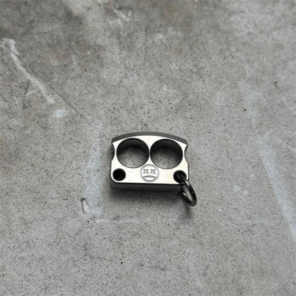 Mini Titanium Knuckle Duster Pendant Jewelry