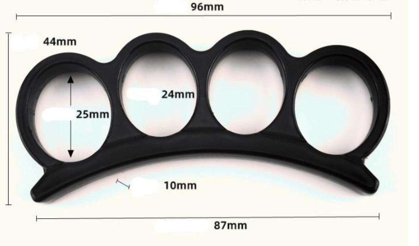 Crown-brass Knuckle Duster Lutando Autoproteção Portátil EDC