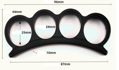 Crown-brass Knuckle Duster Lutando Autoproteção Portátil EDC