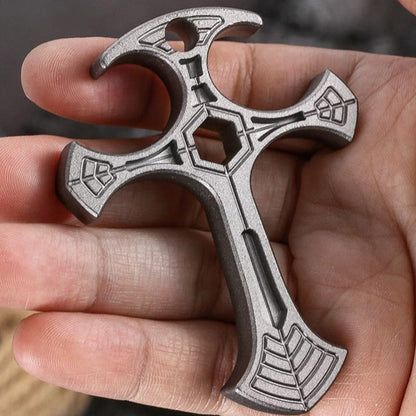 Multifunctional Cross Pendant Bottle Opener Hex Wrench