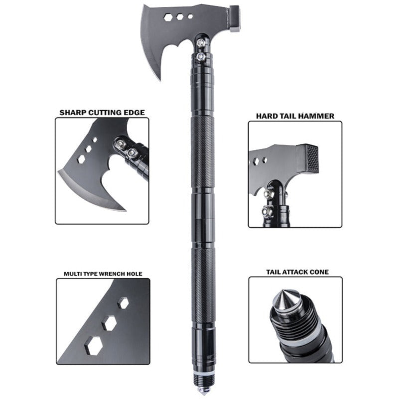 Multifunctional Knife Shovel Axe Camping Survival Toolbox EDC