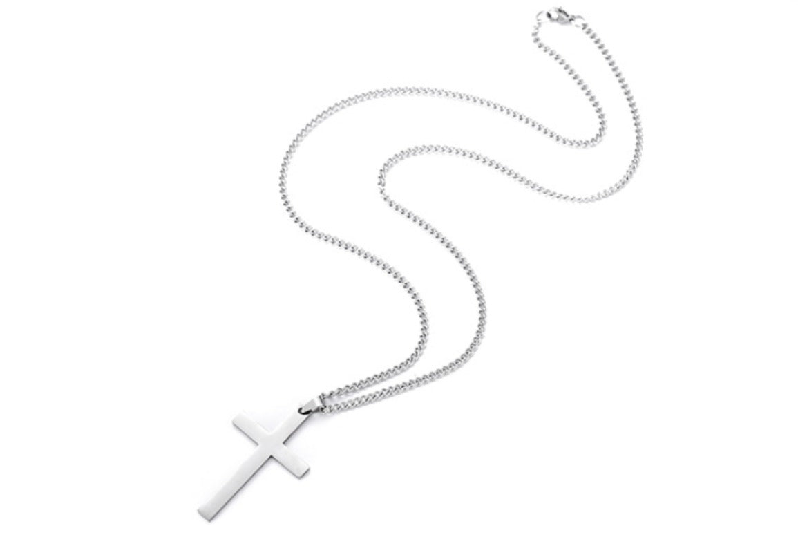 Titanium Steel Cross-shaped Necklace Pendant Gift