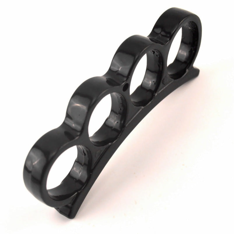 Crown-brass Knuckle Duster Lutando Autoproteção Portátil EDC