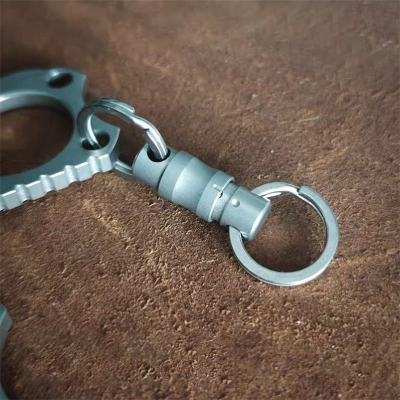 TC4 Titanium Mini Two Finger Knuckles Crowbar Bottle Opener EDC