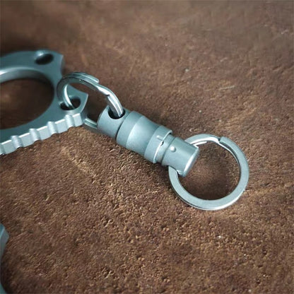 TC4 Titanium Mini Two Finger Knuckles Crowbar Bottle Opener EDC