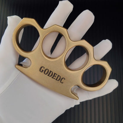 GODEDC High Quality Classic Stonewashed Brass Knuckle Duster EDC
