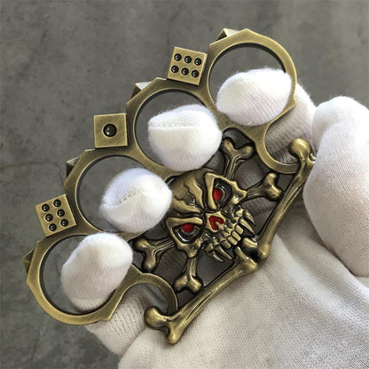 Creative Design Dice Skull Brass Knuckle Duster EDC