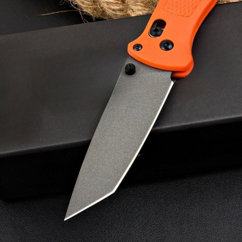 BM537GY Orange Fiberglass Handle Knife