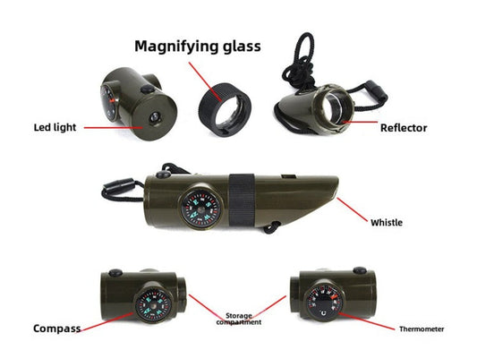 Whistler 7in1 Wilderness SOS Survival Beacon with Compass