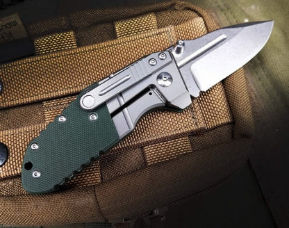 BM755 Small Folding Outdoor Titanium Alloy Green G10 Tool