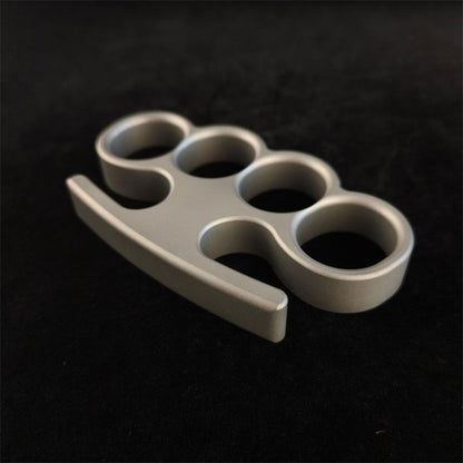 Solid TC21 Titanium Knuckle Duster – Broken Window Self-Defence EDC Tool