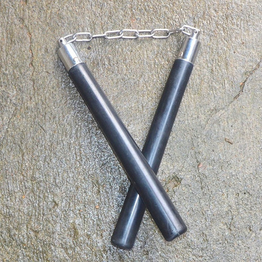 Ferramenta de prática de artes marciais Nunchaku de borracha de corrente espessada EDC