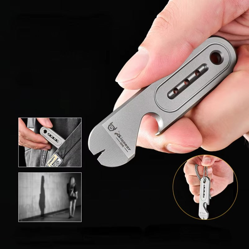 Titanium Alloy Portable Crowbar EDC Key Hanging Decoration