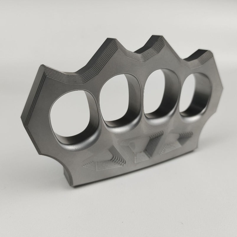 Space-Hard Steel Knuckle Duster Finger Spiked Fistfight Tool