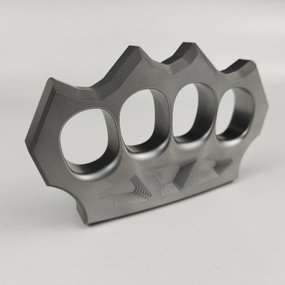 Space-Hard Steel Knuckle Duster Finger Spiked Fistfight Tool