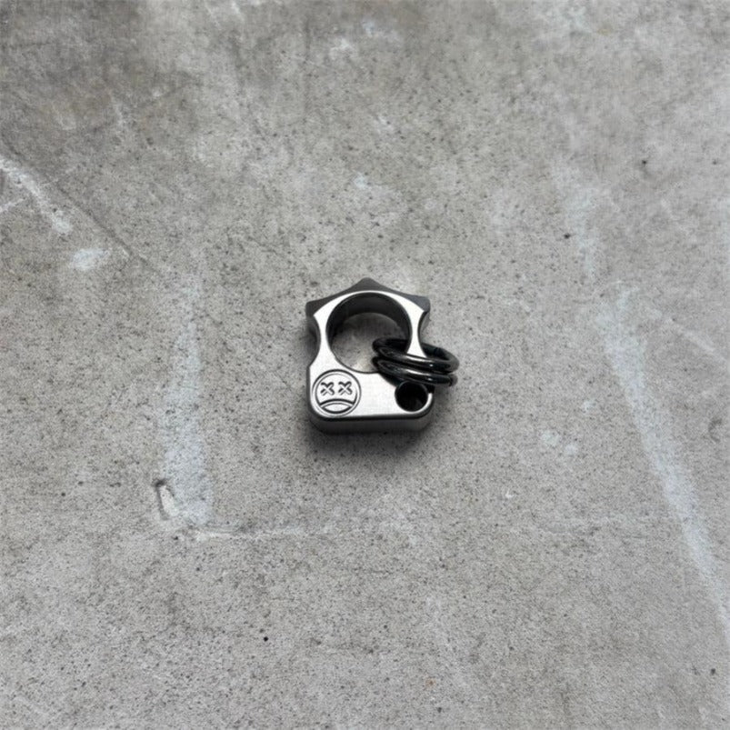 Mini Titanium Knuckle Duster Pendant Jewelry