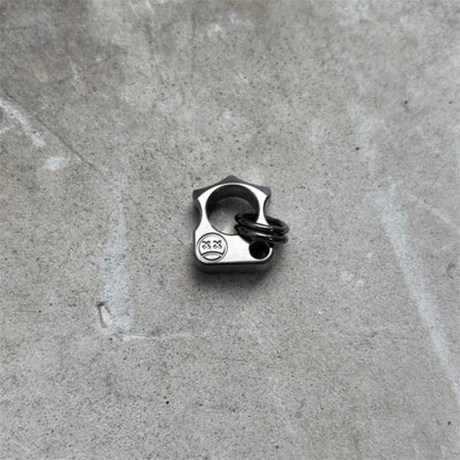 Mini Titanium Knuckle Duster Pendant Jewelry