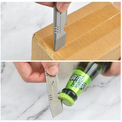 Titanium Alloy Mini Wrecking Bar Bottle Opener Portable EDC