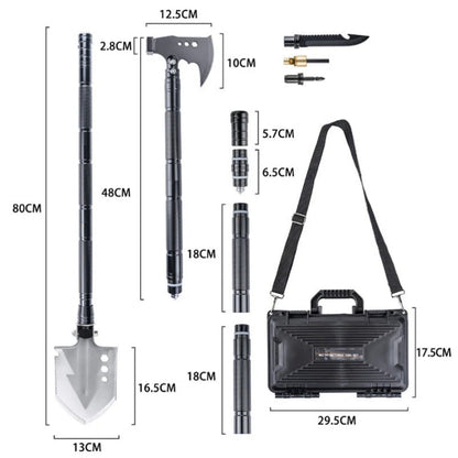 Multifunctional Toolbox Outdoor Shovel Axe Removable Knife