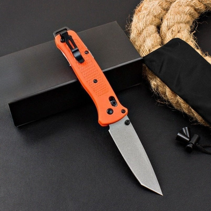 BM537GY Orange Fiberglass Handle Knife