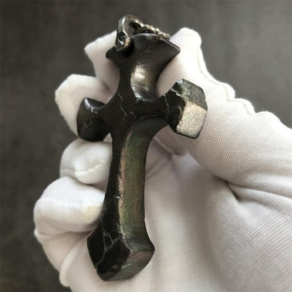 Handmade TC21 Titanium Cross Pendant Necklace