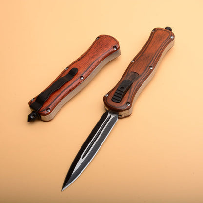 Wilderness Tactical Knife Wood Handle Pocket Knives EDC