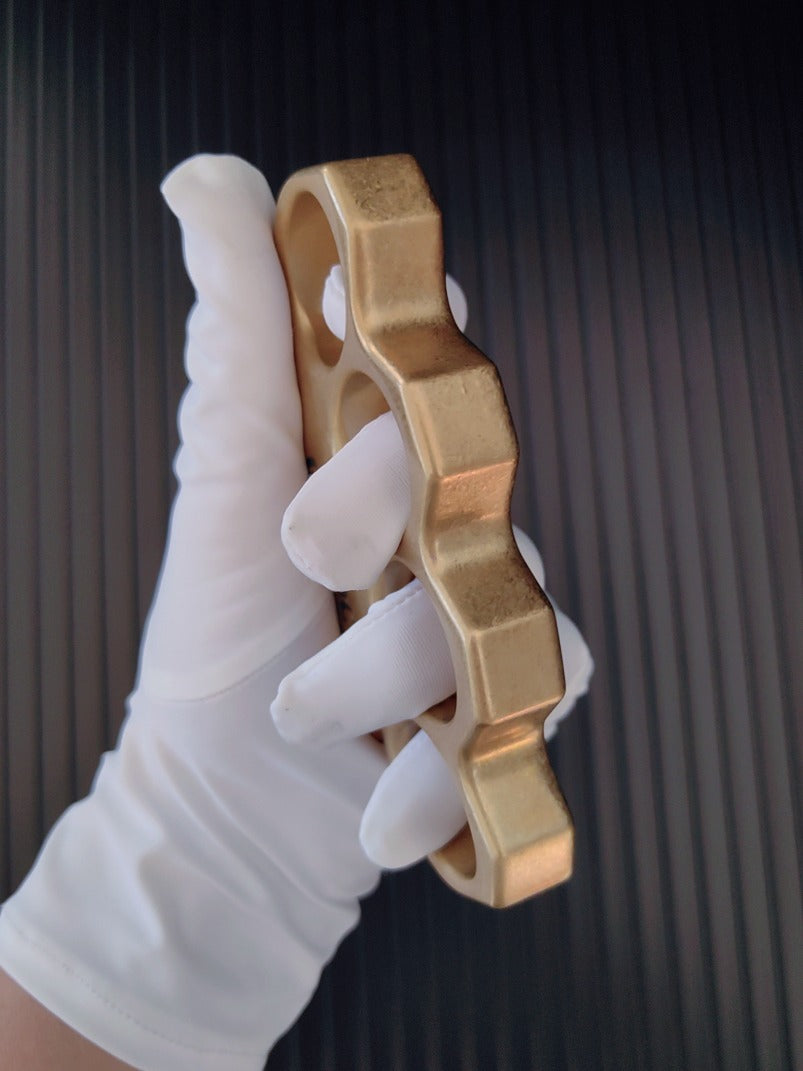 GODEDC High Quality Classic Stonewashed Brass Knuckle Duster EDC