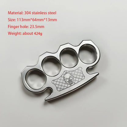 Steel Wrist- Solid Hard Stainless Steel Knuckle Duster EDC