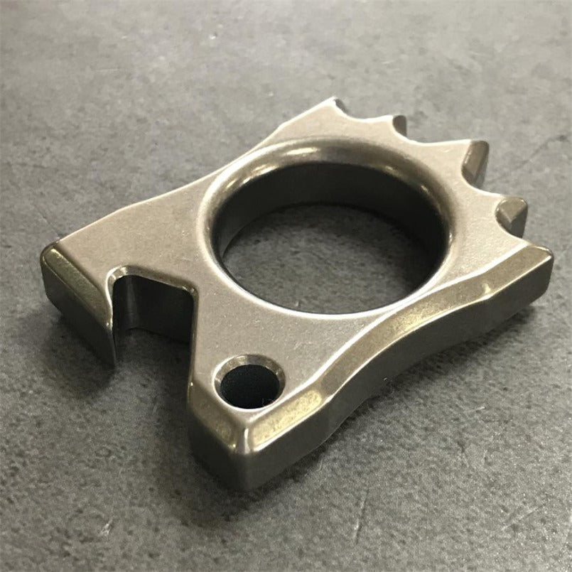 Titanium Hedgehog Open Bottle Knuckle Duster – EDC Multi-Tool