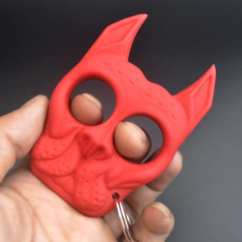 Bulldog-Hard Knuckle Duster ciondolo a due dita