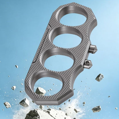 Detachable Cone-head Zinc Alloy Knuckle Duster - Solid