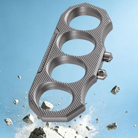 Detachable Cone-head Zinc Alloy Knuckle Duster - Solid