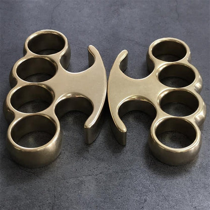 Classic Stonewashed Brass Knuckle Duster EDC