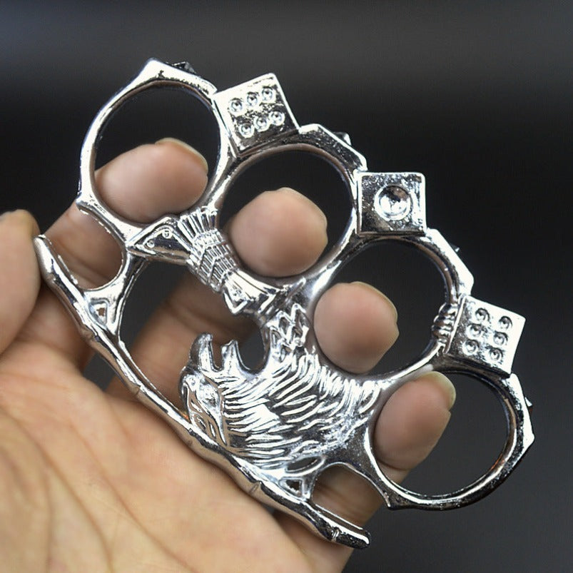 Dice Game-brass Knuckle Duster Self-protection Finger Spiked EDC
