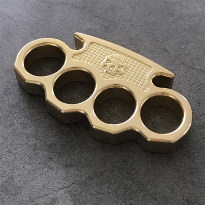 Brass Classic Skull Mini Knuckle Dusters Self Defense EDC