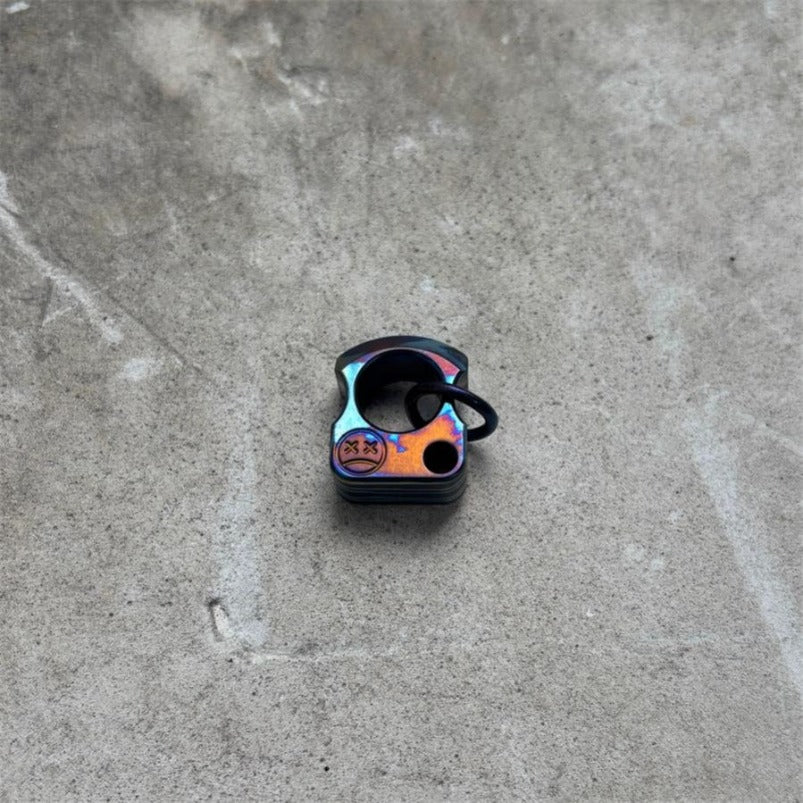 Mini Titanium Knuckle Duster Pendant Jewelry