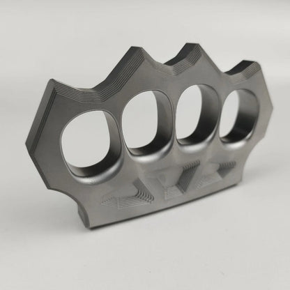 Space-Hard Steel Knuckle Duster Finger Spiked Fistfight Tool