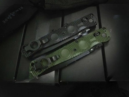 BM391 D2 Steel Tactical Folding Knife Nylon Fiberglass Plastic Handle