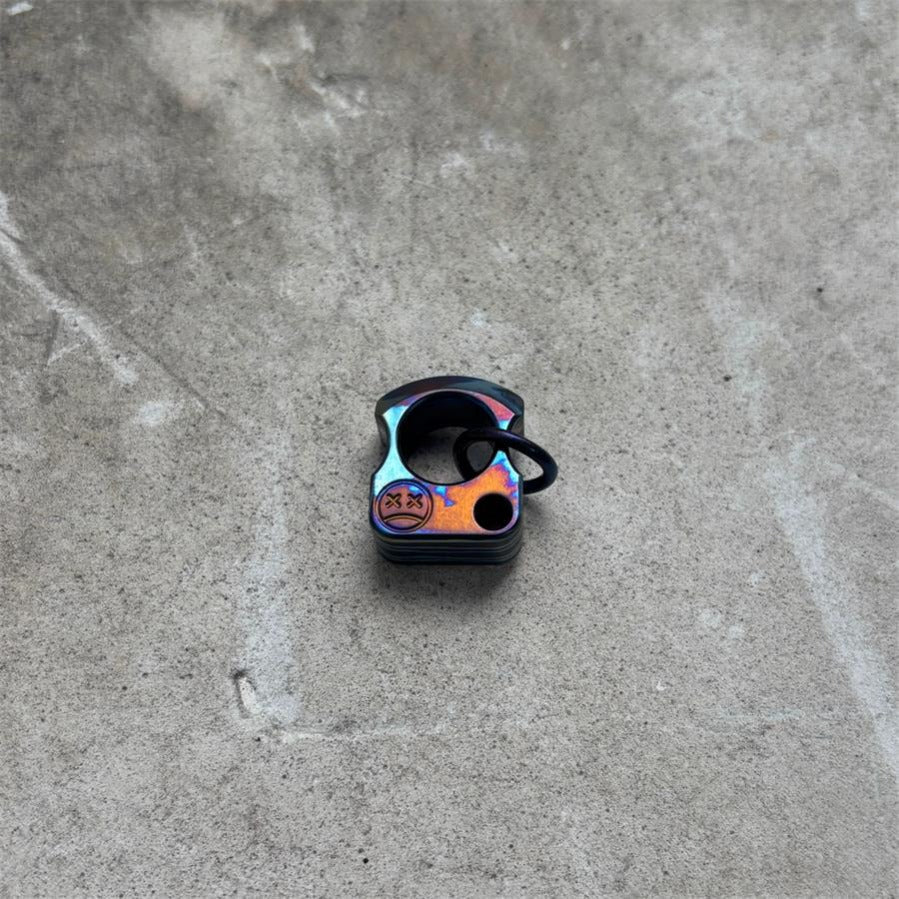 Mini Titanium Knuckle Duster Pendant Jewelry
