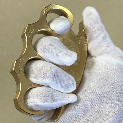 Warrior- Solid Brass Knuckle Duster Safety-defend EDC Tool