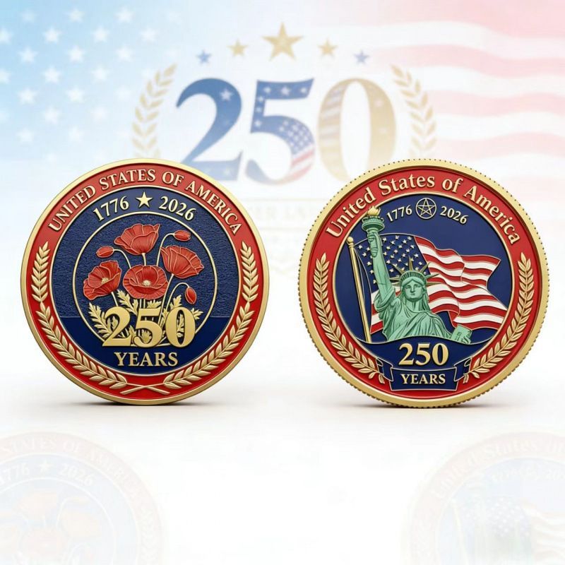 Statue of Liberty 250th Anniversary Golden Commemorative Coin