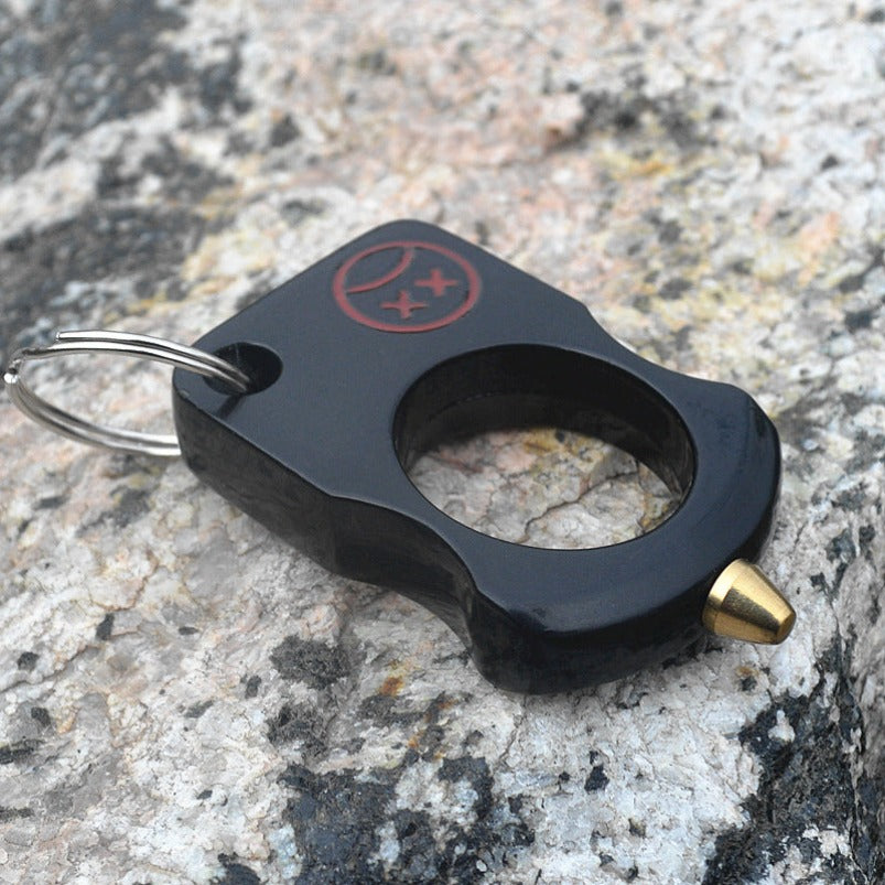 Crying Face-Hard brass knuckle duster Finger Spiked Self Defense EDC