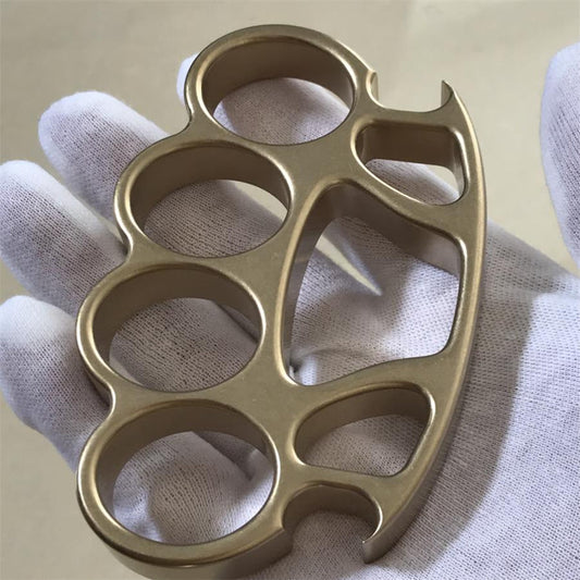 High Quality Stonewashed Brass Knuckle Duster Bottle Opener EDC