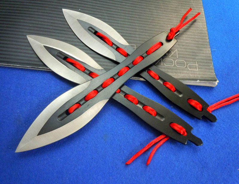 Red Rope Darts Outdoor Hunting Defense Knife EDC Tool Knives