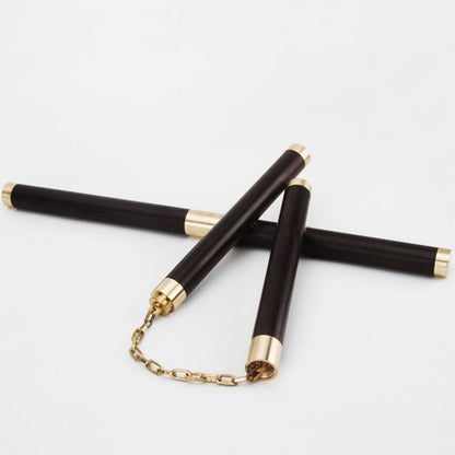 Handcrafted Brass Ebony Dual Section Martial Arts Stick EDC
