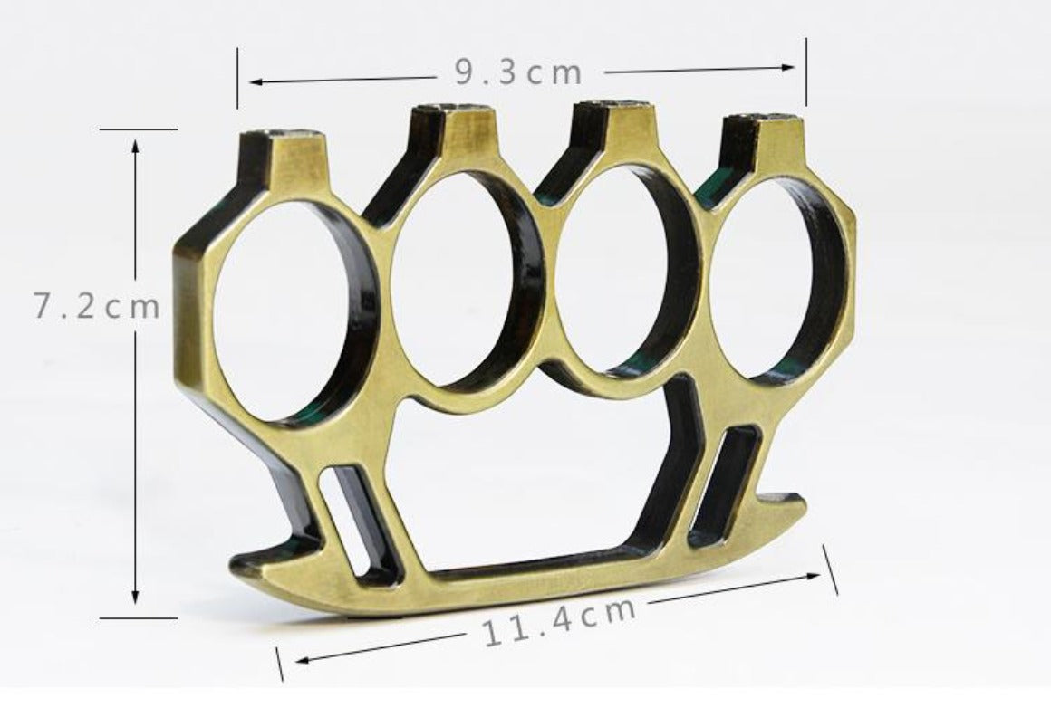 T-Multicolor Brass Knuckle Duster Autodefesa Boxe